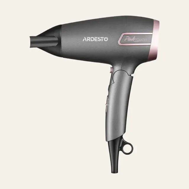 Фото товару «Фен Ardesto HD-R350PT Pink Touch, 1700–2000 Вт, складана ручка»