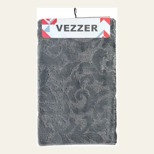 Килимок для ванної Vezzer STANDART, поліпропілен, 80 × 120 см, металік, VZSB7020