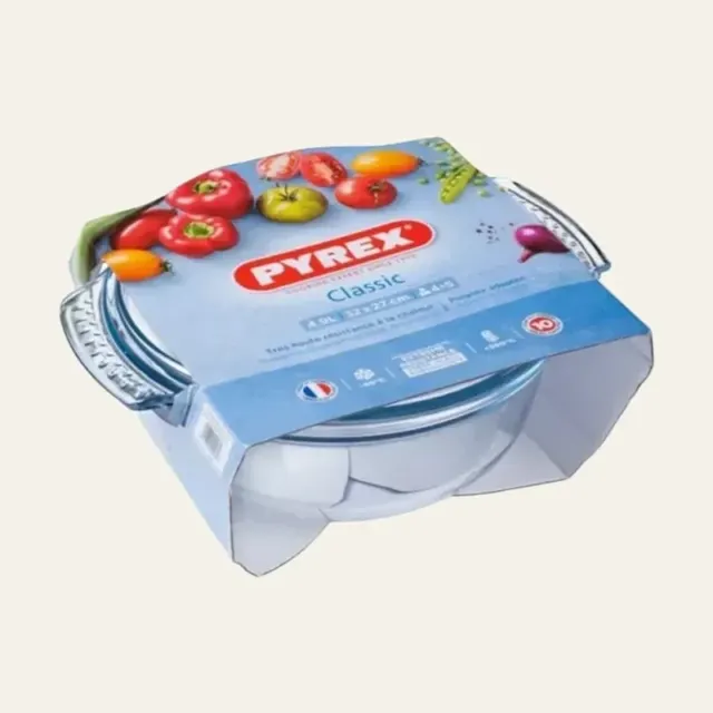 Каструля кругла скляна Pyrex, 1,6 л + кришка 0,5 л, 204A000/7643