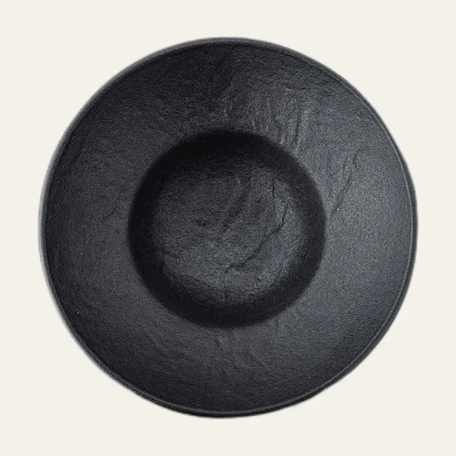 Фото товару «Тарілка Wilmax Slatestone Black, глибока, 22,5 см, 1100 мл»