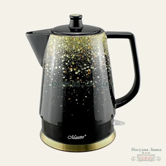 Електрочайник керамічний Maestro MR-074 Gold, 1,5 л, 1500 Вт