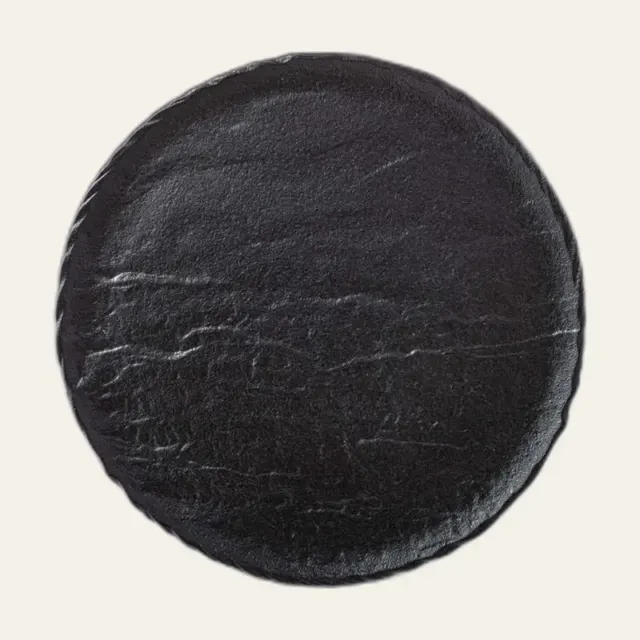 Фото товару «Тарілка Wilmax Slatestone Black, кругла, 28 см»