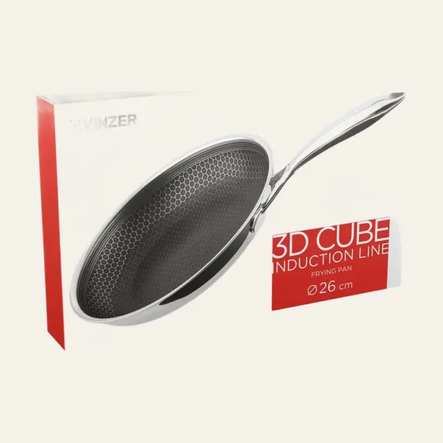 Сковорідка Vinzer 3D Cube Induction Ø 26 см, без кришки, 50402