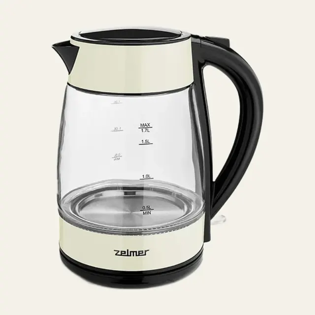 Електрочайник Zelmer ZCK 8011I скло (1,7 л)