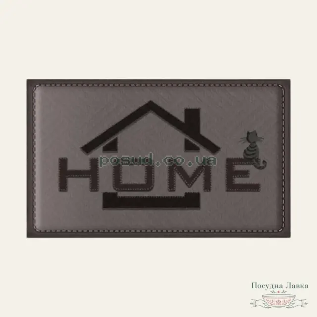 Фото товару «Килимок гумовий 45 × 75 × 0,4 см принтований, «Home», К-602-252»
