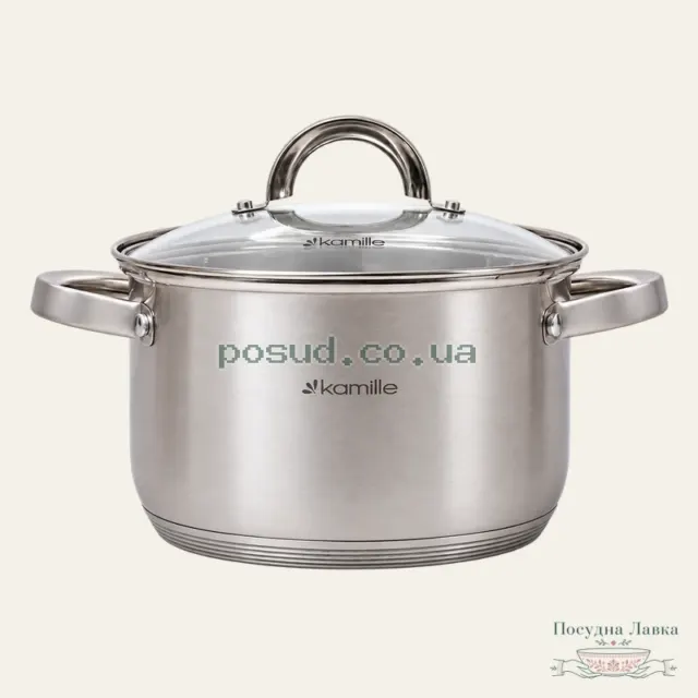 Каструля Kamille Classic KM-5622S 5,1 л, 22 см
