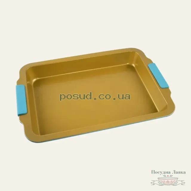 Фото товару «Форма-деко Maxmark MK-GO435 з ручками, 43,5 × 30,5 × 4,7 см, керамічне покриття»