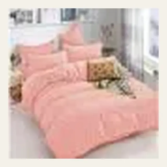 Фото товару «Єврокомплект постільної білизни, сатин SOHO Elle Solo Pink, 200 × 230 см, рожевий»