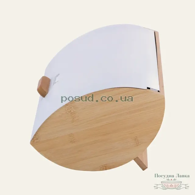 Хлібниця Kamille KM-1118, бамбукова, 36,5 × 25 × 13 см, із ємностями для зберігання