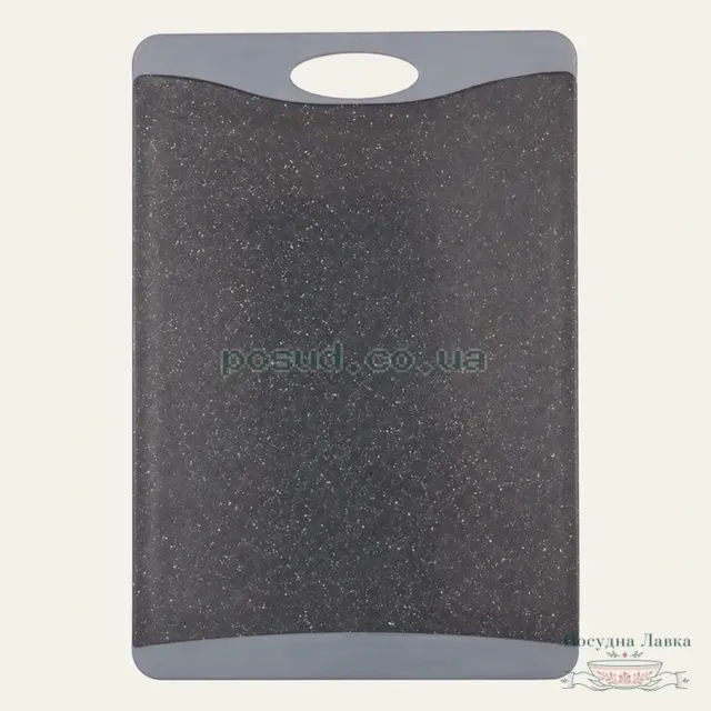 Фото товару «Пластикова дошка Kamille KM-10072, 43 × 29,7 × 0,9 см, сірий мармур»
