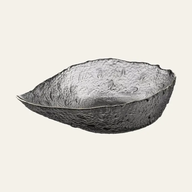 Фото товару «Салатник Ardesto Leaf, 17,5 см, скло, сірий, AR5010»