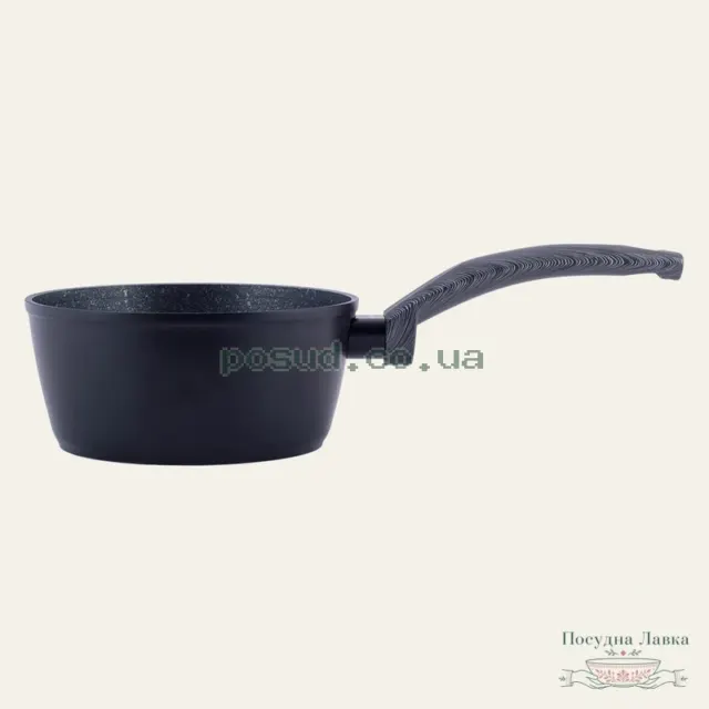 Ківш Kamille KM-4125 Black Marble, 1,2 л, 16 см, без кришки