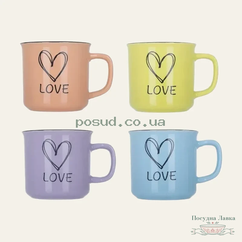 Фото товару «Чашка Limited Edition LOVELY HEART в асортименті, 440 мл, 18152»