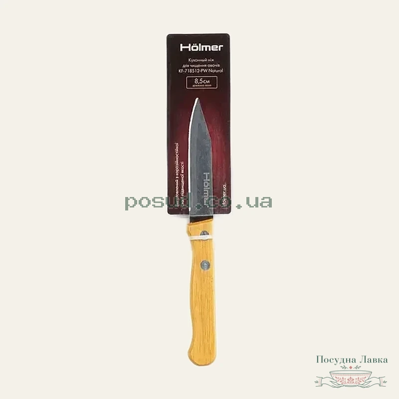 Фото товару «Ніж кухонний для чищення овочів 8,5 см Holmer KF-718512-PW, 20191»