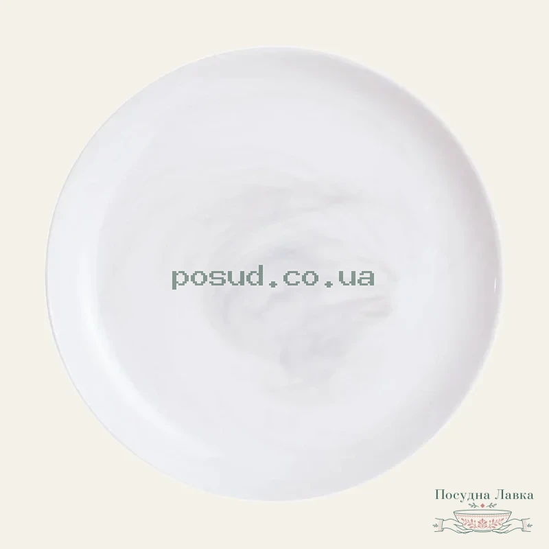 Фото товару «Тарілка обідня Luminarc DIWALI MARBLE WHITE, 25 см»