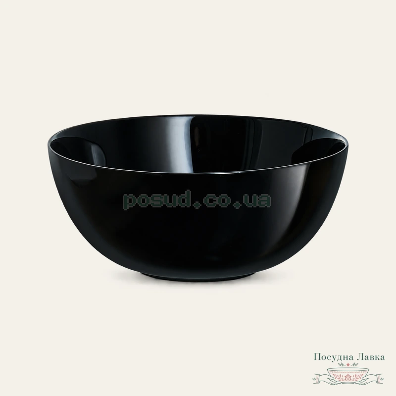 Фото товару «Салатник Luminarc Diwali Noir P0790, 21 см, 2,1 л, чорний»