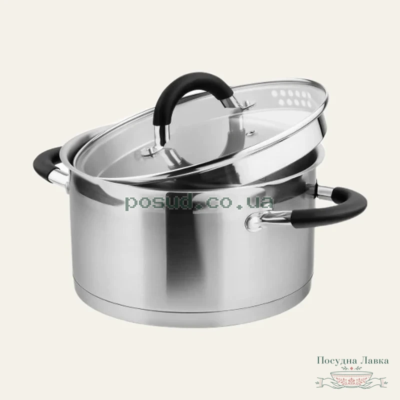 Каструля Vinzer Progresso 2,4 л з кришкою Ø 18 см, 50053