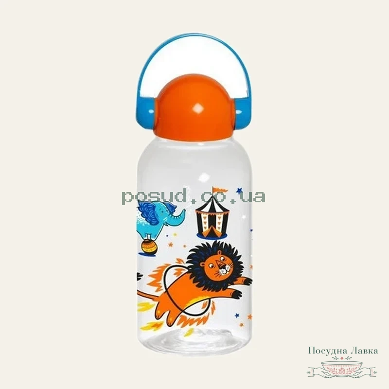 Фото товару «Пляшка для води пластикова Herevin Circus 0,46 л дитяча»