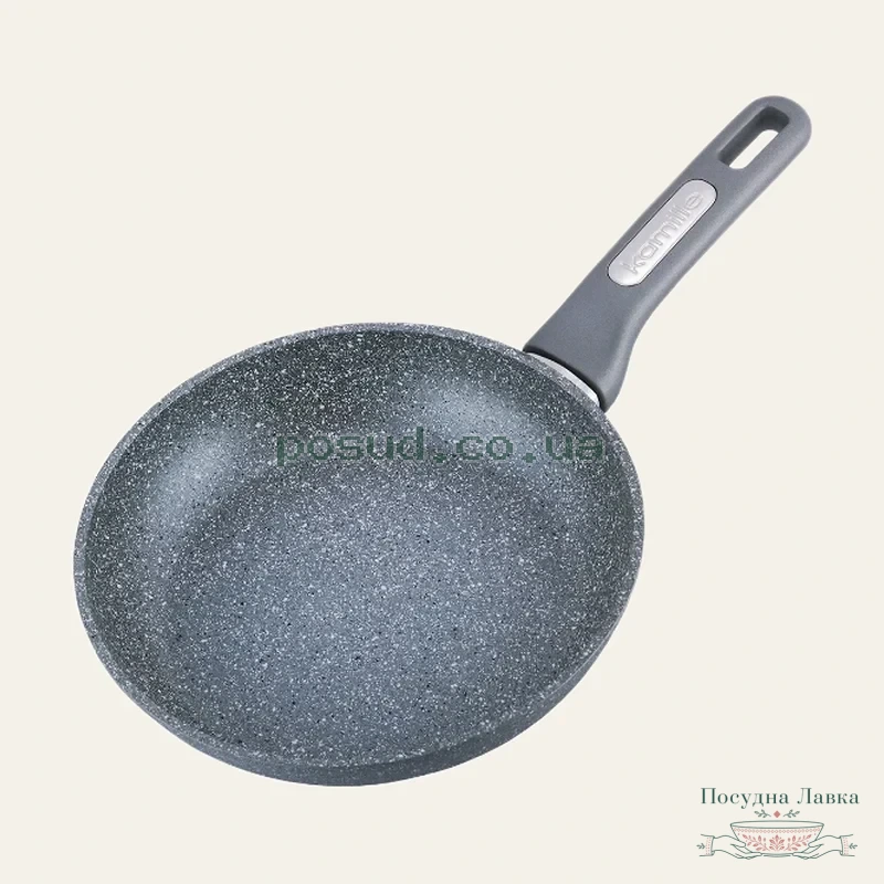 Фото товару «Сковорідка Kamille Granite Ø 22 см з гранітним покриттям, без кришки, KM-4286GR»