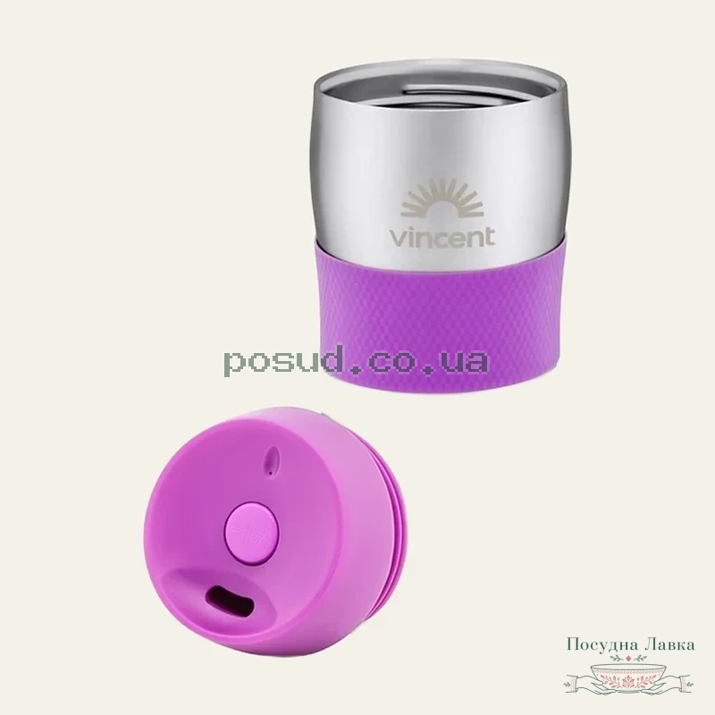 Фото товару «Термокухоль Vincent Steel Pink VC-1527SP, 450 мл»