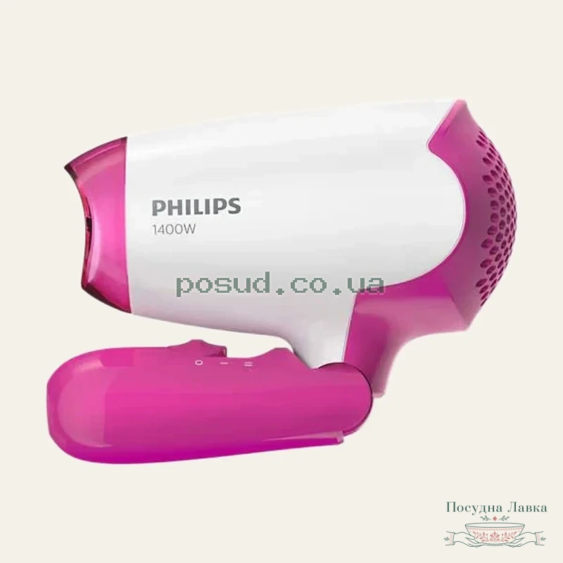 Фото товару «Фен Philips, 1400 Вт, 2 швидкості, 2 режими, дорожній, 003/00BHD»