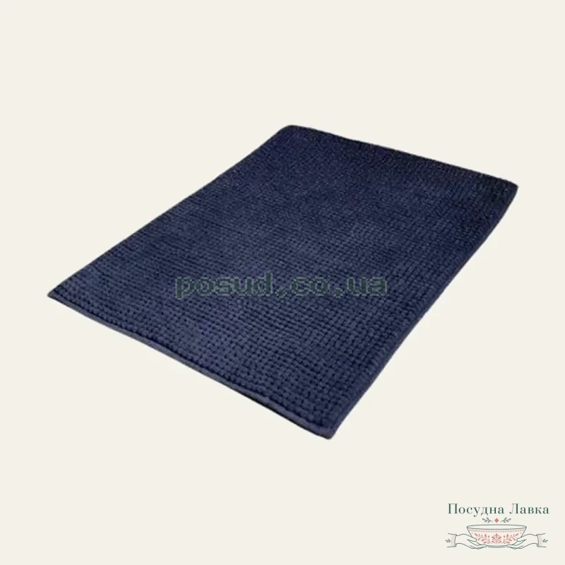 Килимок для ванної кімнати DarianA Standard Plus, 60 × 50 см, темно-синій, 1000010336