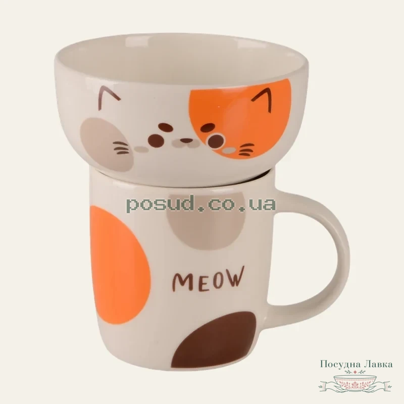 Фото товару «Набір дитячого посуду Limited Edition HAPPY CAT, 2 предмети, у пакуванні»