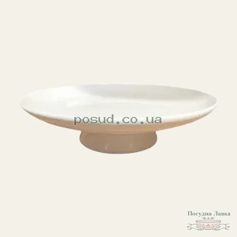 Фруктівниця Helios на ніжці, біла, Ø 25,4 см, HR1457
