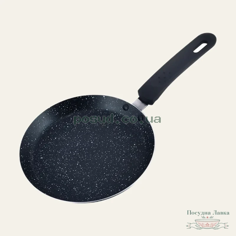 Фото товару «Сковорідка Kamille Marble, для млинців, Ø 28 см, мармурове покриття, індукція»