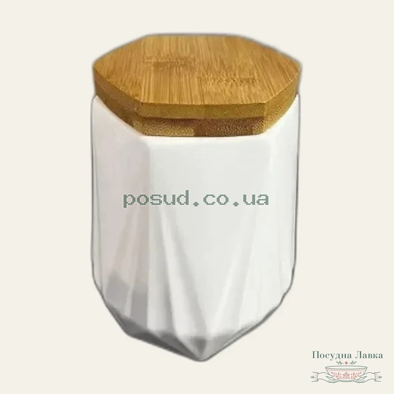 Фото товару «Банка з дерев’яною кришкою PJ03340- S, 450 мл»