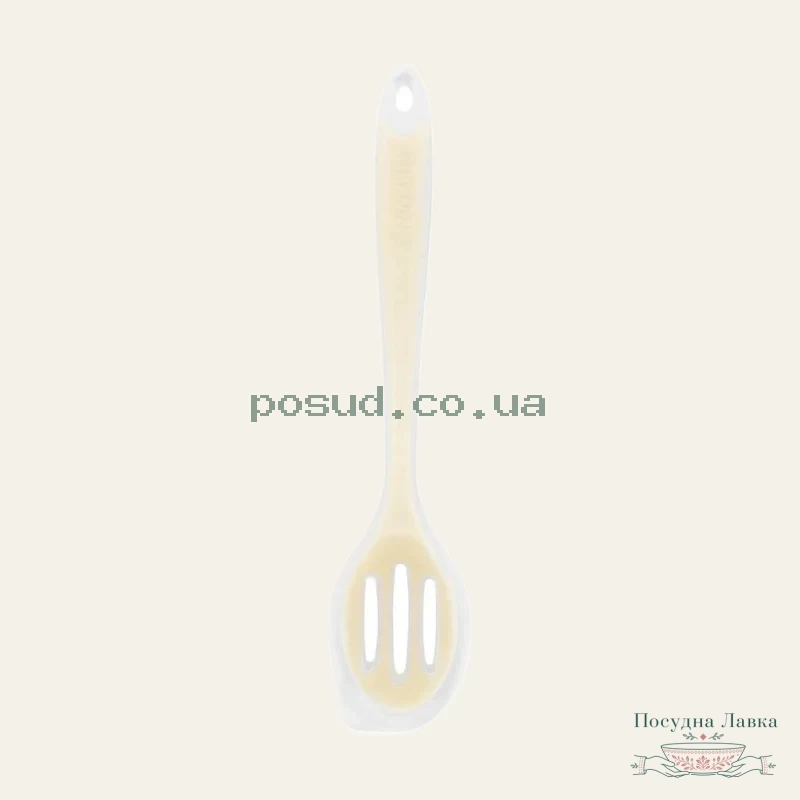 Фото товару «Ложка з прорізами Vinzer Culinary Ivory Collection 27,5 см, 50669»