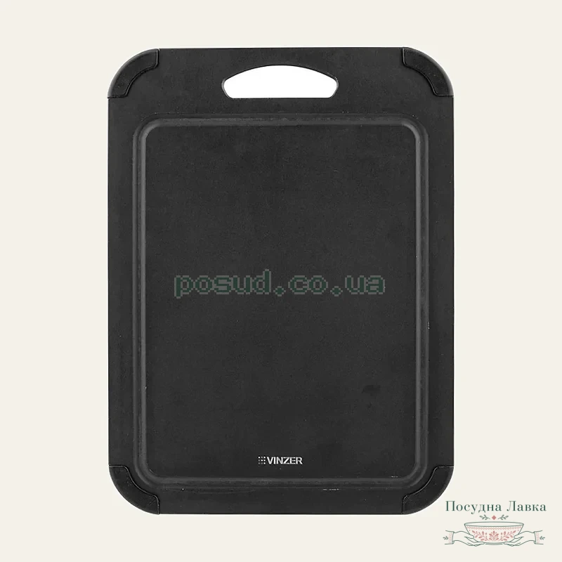 Фото товару «Дошка кухонна Vinzer BLACK Collection 37 × 27,5 × 0,6 см, 50257»