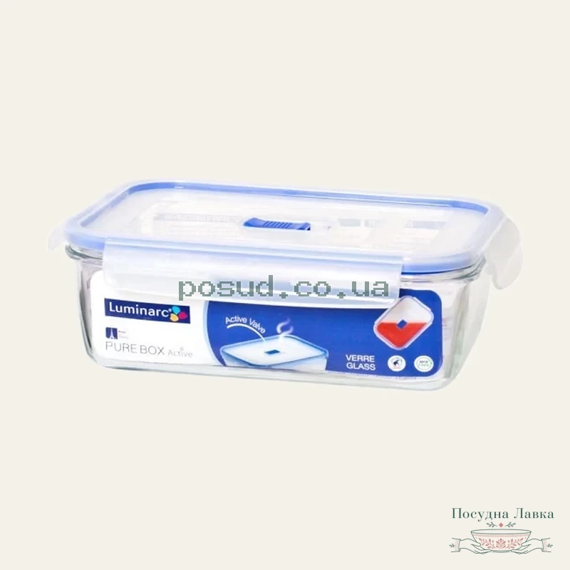 Контейнер Luminarc PURE BOX ACTIVE, прямокутний, 1220 мл