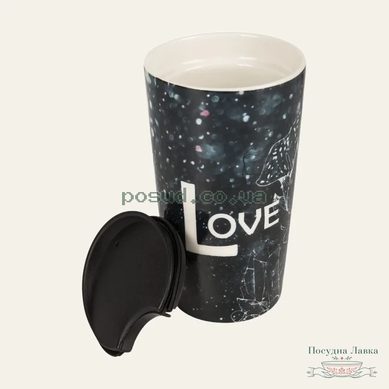 Фото товару «Чашка Limited Edition Travel Love, з кришкою, 360 мл, HTK-053»