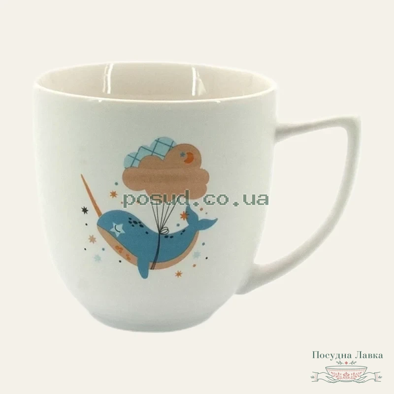 Кухоль порцеляновий Milika Darling While, 400 мл, M0520-KLU9-S209B