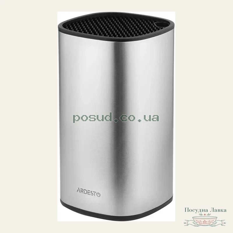 Фото товару «Підставка для ножів Ardesto Gemini AR2123SH, 12,3 × 12,3 × 22 см»