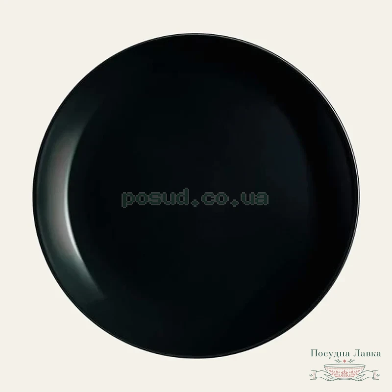 Фото товару «Тарілка підставна Luminarc DIWALI BLACK, 27,3 см»