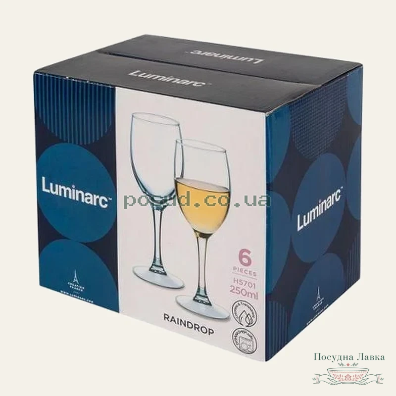 Набір келихів Luminarc RAINDROP, 250 мл, 6 шт