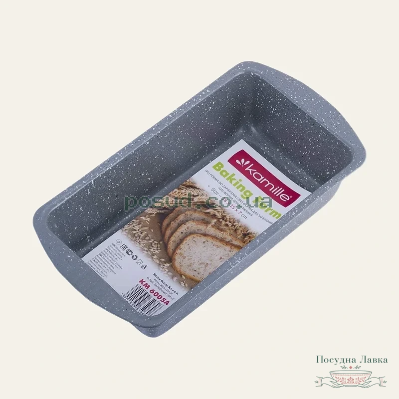 Форма для випікання хліба Kamille 28 × 15 × 7 см, прямокутна