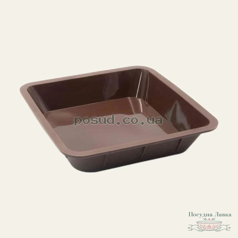 Форма для випікання квадратна, силіконова Lessner Chef Choco, 25 × 25 × 5 см, 10252