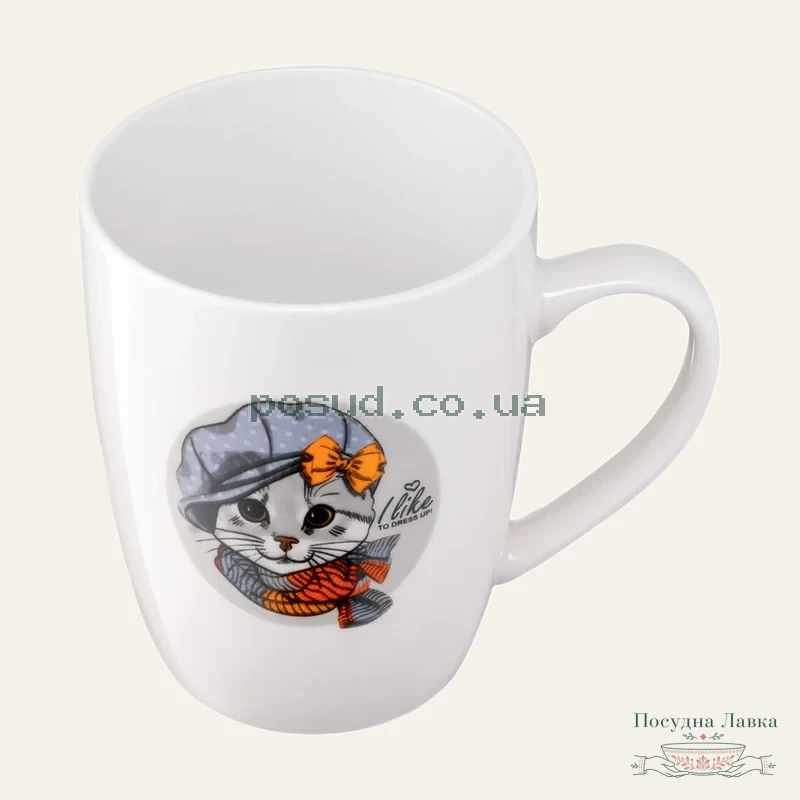 Фото товару «Чашка Ardesto Lovely cat, 320 мл, порцеляна»