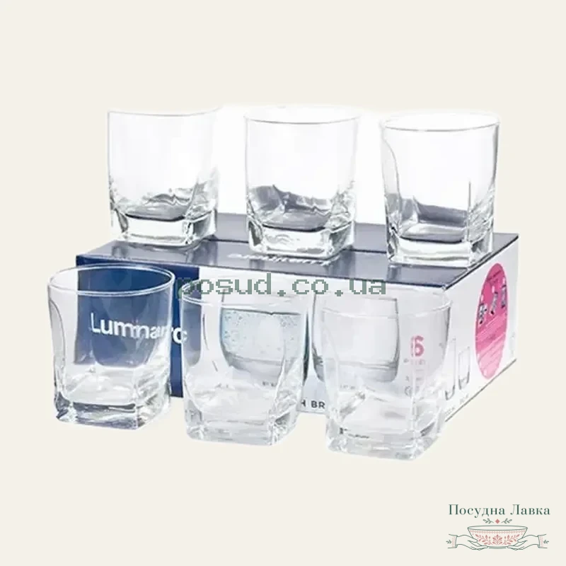 Набір склянок Luminarc Flame 300 мл, віскі, 6 шт