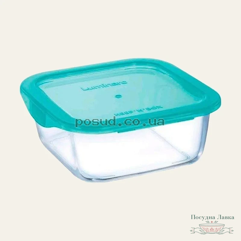 Ємність для їжі квадратна Luminarc Keep «n» Box Lagoon, 760 мл Е P5521