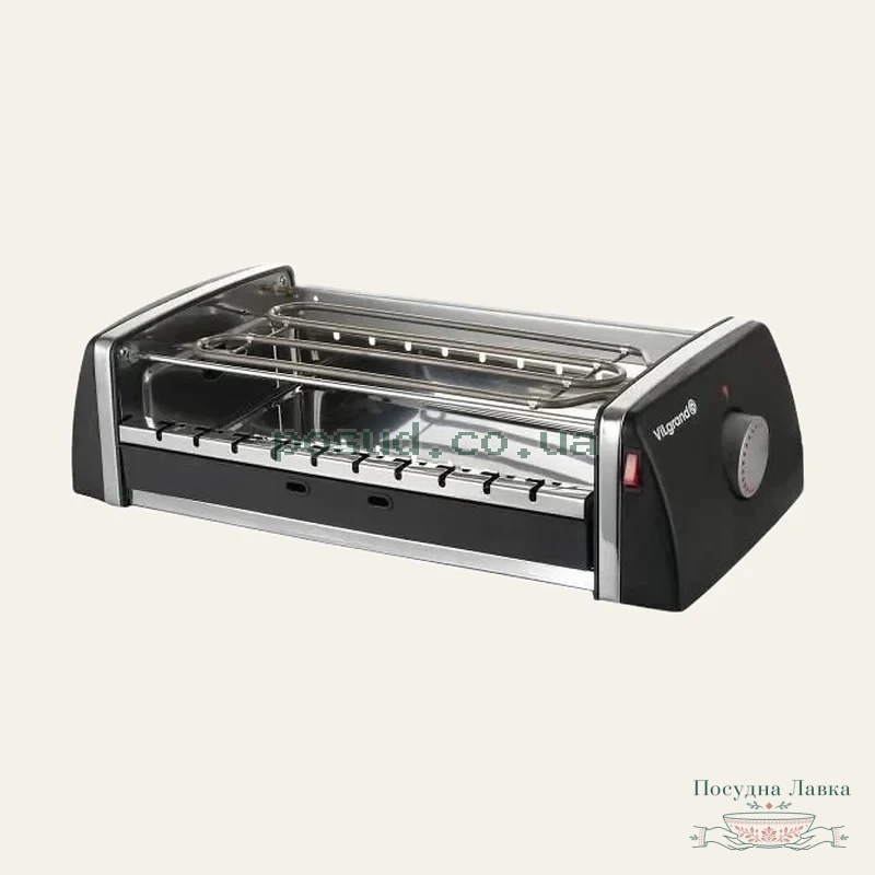 Фото товару «Електрошашличниця-мультигриль ViLgrand V-1507 GB hotdog (1500 Вт 3 в 1)»