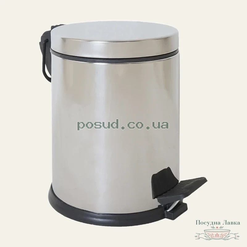 Відро для сміття з педаллю Eco Fabric, 3 л, нержавіюча сталь, EF-82250