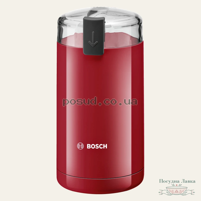 Фото товару «Кавомолка Bosch TSM6A014R, 180 Вт, 75 г, червона»