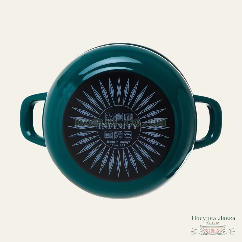 Каструля зі скляною кришкою Infinity SD-1623 Ment, 6 л, Ø 24 см, 6873751