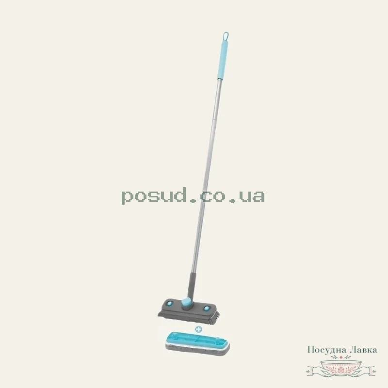 Швабра-щітка зі змінними насадками 3 в 1 110 × 21 см Stenson 4932