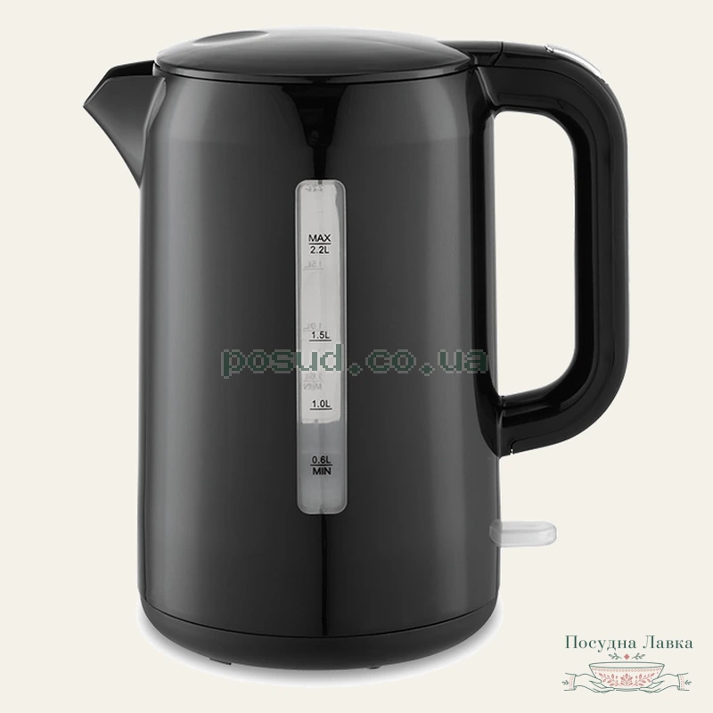 Фото товару «Електрочайник Maestro MR-022-BLACK, 2,2 л, чорний»