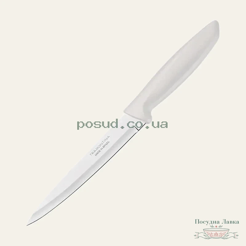 Фото товару «Ніж для м’яса Tramontina Plenus Light Grey, лезо 152 мм, 23423/136»